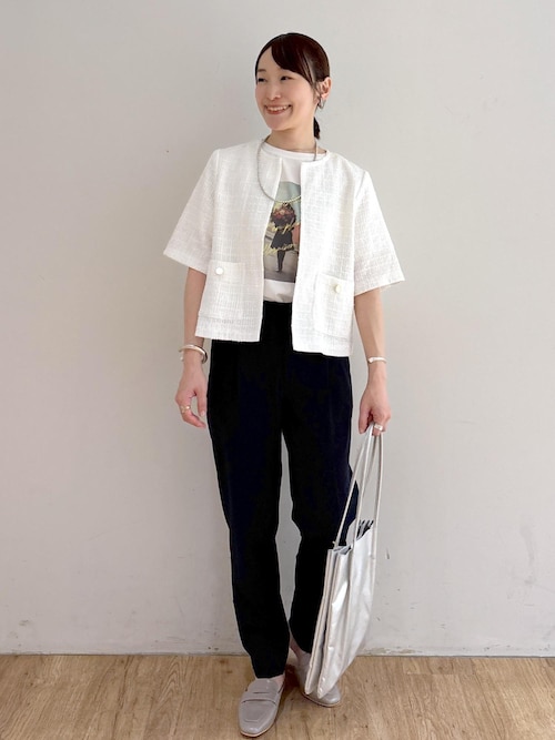 ハーフスリーブビックリボンドレス VIS(ビス) / 【2WAY】ビッグリボンハーフスリーブブラウス【洗える