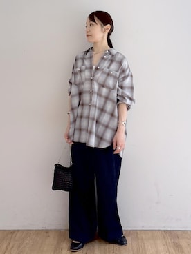 「アイテム（チノパンツ）」を使った、taka225daさん（レディース・155cm・30代）の夏コーディネート