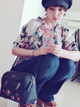 「kate spade new york（ケイトスペード ニューヨーク）のアイテム」を使った、ひめ。さん（レディース・156cm）の夏コーディネート