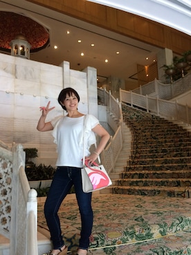 「MOUSSY（マウジー）のアイテム」を使った、ひめ。さん（レディース・156cm）の夏コーディネート