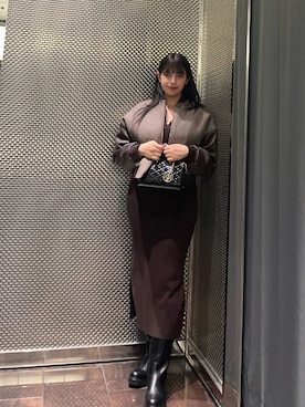 「armaniexchange」｜Sanamさん（レディース・168cm）の秋コーディネート