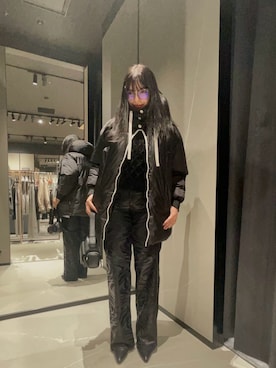 「アイテム（ダウンジャケット/コート）」を使った、Sanamさん（レディース・168cm）の秋コーディネート