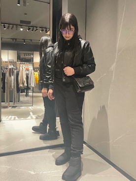 「ARMANI EXCHANGE（アルマーニエクスチェンジ）のアイテム」を使った、Sanamさん（レディース・168cm）の秋コーディネート
