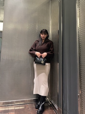 「armaniexchange」｜Sanamさん（レディース・168cm）の秋コーディネート