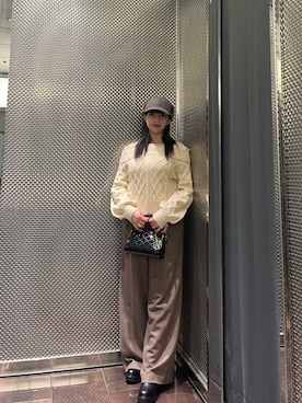 「armaniexchange」｜Sanamさん（レディース・168cm）の秋コーディネート