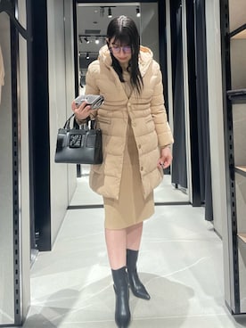 「アイテム（財布）」を使った、Sanamさん（レディース・168cm）の冬コーディネート