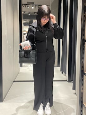 「アイテム（財布）」を使った、Sanamさん（レディース・168cm）の冬コーディネート