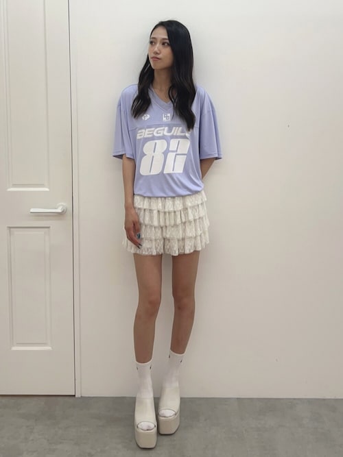 BEGUILE 82SPORTY VネックBIG Tシャツ
