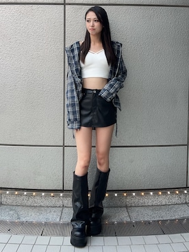 「アイテム（水着/着物・浴衣）」を使った、shioriさん（レディース・168cm）の夏コーディネート