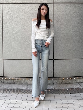 「GYDA（ジェイダ）のアイテム（パンプス）」を使った、shioriさん（レディース・168cm）の秋コーディネート