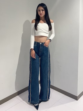 「GYDA（ジェイダ）のアイテム（パンプス）」を使った、shioriさん（レディース・168cm）の秋コーディネート