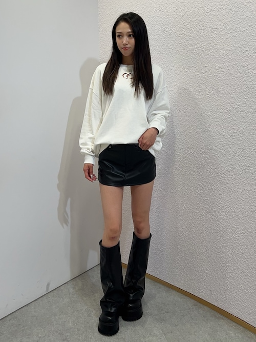 美品 GYDA スカートライクショートパンツ 希少サイズ ＸＳ ブラック GYDA スカート 「SETUP着用可」ウエストデザインスカートライク