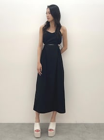 SIDE OPEN BACK RIBBON LONGワンピース｜ジェイダ（GYDA