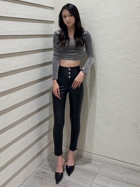 「GYDA（ジェイダ）のアイテム（パンプス）」を使った、shioriさん（レディース・168cm）の夏コーディネート