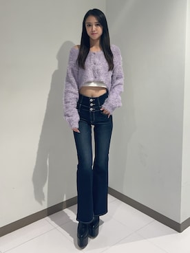 「GYDA（ジェイダ）のアイテム（ブーツ）」を使った、shioriさん（レディース・168cm）の秋コーディネート