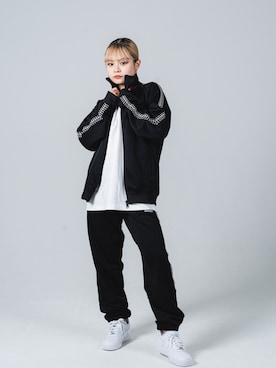 「nike」｜「アイテム（ジャケット/アウター）」を使った、kosuliさん（レディース・158cm）の夏コーディネート
