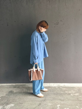 「OMNES（オムネス）のアイテム」を使った、まいさん（レディース・164cm）の春コーディネート