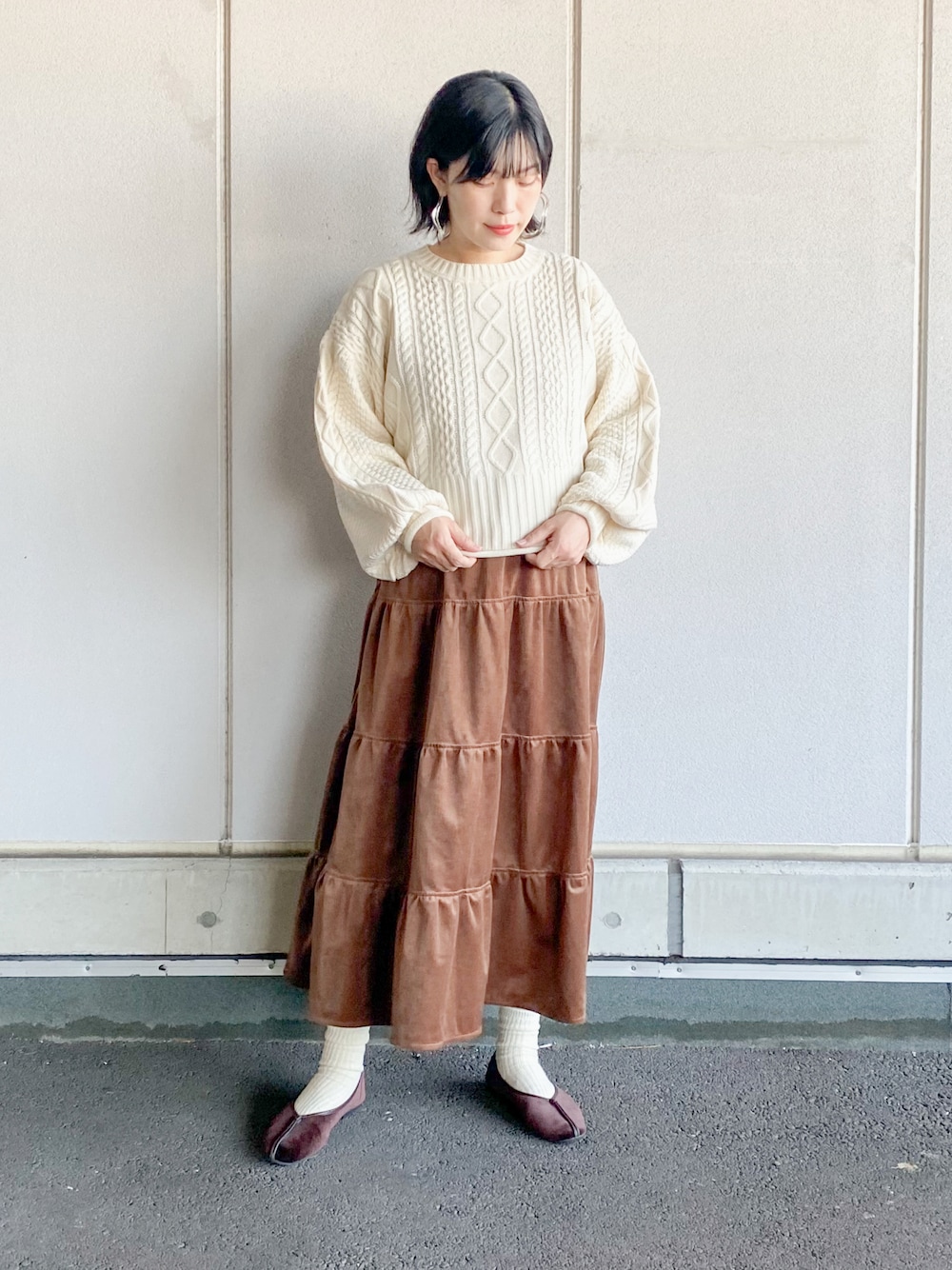 「Ciena、I am I、neuna、クリスマスに着たい服、オトナカジュアル、冬、ラクチンコーデ、シンプル、ニットコーデ、プチプラ、大人コーデ、レイヤードスタイル、ニット、ブラウンコーデ、きれいめカジュアル」｜「IG:mai1220のアイテム（その他、その他）」を使った、まいさん（レディース・164cm）の冬コーディネートの1枚目の写真