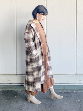 「I_am（アイアム）のアイテム」を使った、まいさん（レディース・164cm）の秋コーディネート