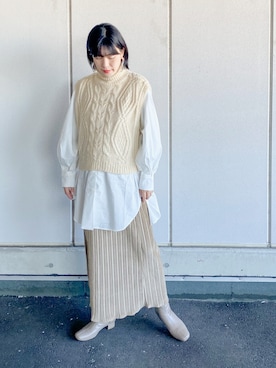 「LIAN」｜まいさん（レディース・164cm）の秋コーディネート