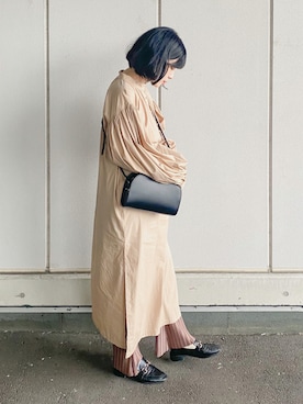 「A.P.C.」｜「アイテム（ワンピース/ドレス）」を使った、まいさん（レディース・164cm）の秋コーディネート