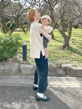 「DISCOAT（ディスコート）のアイテム（ワンピース/ドレス）」を使った、まいさん（レディース・164cm）の秋コーディネート