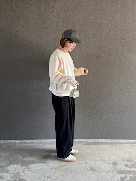 「OMNES（オムネス）のアイテム（トップス）」を使った、まいさん（レディース・164cm）の冬コーディネート