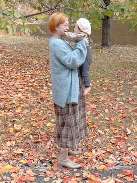 「アイテム（ワンピース/ドレス）」を使った、まいさん（レディース・164cm）の秋コーディネート