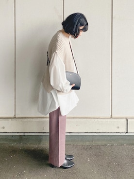 「A.P.C.」｜「アイテム（その他）」を使った、まいさん（レディース・164cm）の秋コーディネート