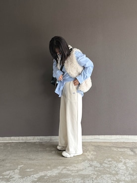 「アイテム（スウェットパンツ）」を使った、まいさん（レディース・164cm）の秋コーディネート