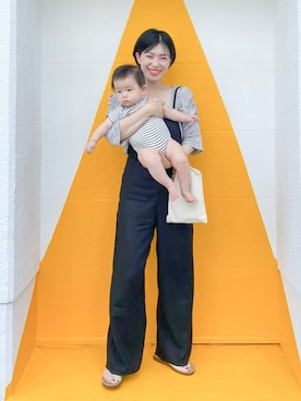 「GRL（グレイル）のアイテム（オールインワン・サロペット）」を使った、まいさん（レディース・164cm）の夏コーディネート