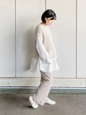 「moment+」｜「アイテム（その他）」を使った、まいさん（レディース・164cm）の冬コーディネート