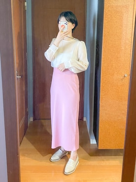 「sakishimatokyo（サキシマトーキョー）のアイテム（トップス）」を使った、まいさん（レディース・164cm）の夏コーディネート