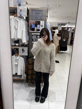 「アイテム（カーディガン/ボレロ、その他）」を使った、yunaaaa0218さん（レディース・160cm）の秋コーディネート