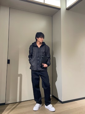 「ARMANI EXCHANGE（アルマーニエクスチェンジ）のアイテム」を使った、S.HIDEKIさん（メンズ・176cm）の秋コーディネート
