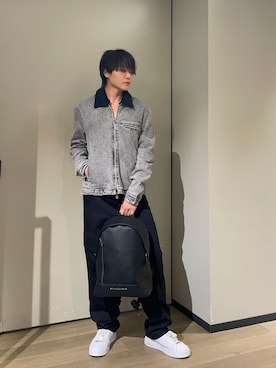 「ARMANI EXCHANGE（アルマーニエクスチェンジ）のアイテム」を使った、S.HIDEKIさん（メンズ・176cm）の秋コーディネート