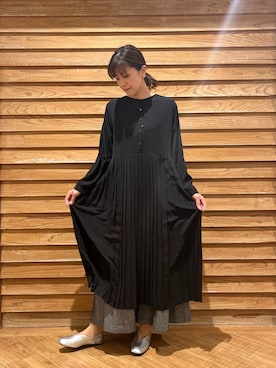 「スカーチョ」｜「アイテム（ワンピース/ドレス）」を使った、nakariさん（レディース・164cm）の春コーディネート