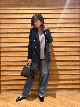 「studio CLIP（スタディオクリップ）のアイテム（ジャケット/アウター）」を使った、nakariさん（レディース・164cm）の春コーディネート