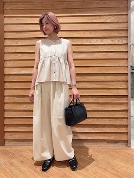 「A part by（アパートバイ）のアイテム」を使った、nakariさん（レディース・164cm）の春コーディネート