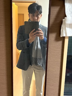 「アイテム（スラックス）」を使った、ころすけさん（メンズ・170cm・30代）の冬コーディネート