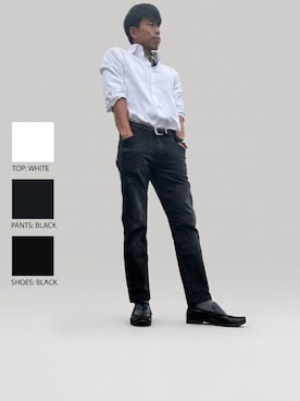 「URBAN RESEARCH（アーバンリサーチ）のアイテム（シャツ/ブラウス、ホワイト系）」を使った、ころすけさん（メンズ・170cm）の秋コーディネート