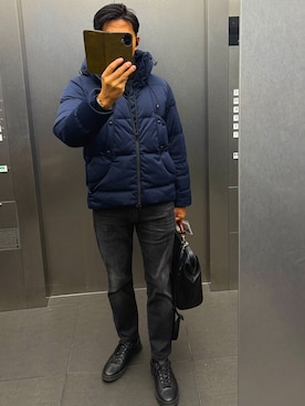 「アイテム（ダウンジャケット/コート）」を使った、ころすけさん（メンズ・170cm・30代）の冬コーディネート