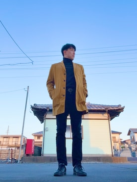 「アイテム（チノパンツ）」を使った、ころすけさん（メンズ・170cm・30代）の冬コーディネート