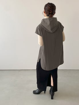 「SUGAR BISKET（シュガービスケット）のニットタイトスカート（スカート）」を使った、le_yumeさん（レディース・153cm）の秋コーディネート