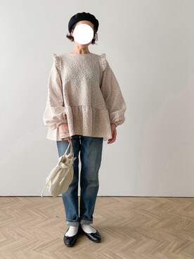 「SUGAR BISKET（シュガービスケット）のアイテム」を使った、le_yumeさん（骨格ナチュラル・レディース・153cm）の春コーディネート