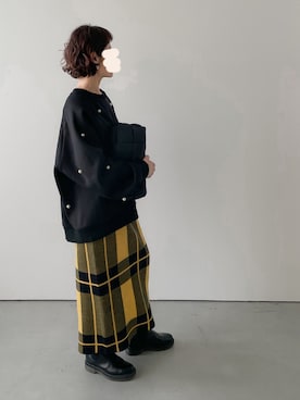 「Dr. Martens（ドクターマーチン）のアイテム」を使った、le_yumeさん（骨格ナチュラル・レディース・153cm）の冬コーディネート