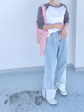 「CONVERSE（コンバース）のアイテム」を使った、le_yumeさん（骨格ナチュラル・レディース・153cm）の春コーディネート