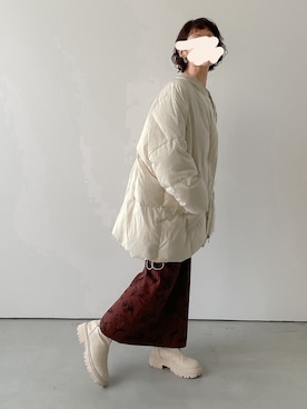 「La-gemme（ラジェム）のアイテム（ジャケット/アウター）」を使った、le_yumeさん（レディース・153cm）の冬コーディネート