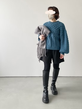 「SUGAR BISKET（シュガービスケット）のアイテム」を使った、le_yumeさん（骨格ナチュラル・レディース・153cm）の冬コーディネート
