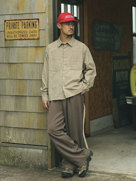 「MERRELL（メレル）のアイテム（スニーカー）」を使った、シュンさん（メンズ・173cm）の秋コーディネート